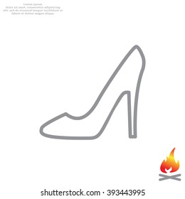 heel shoes icon 