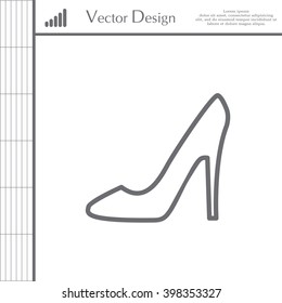 heel shoes icon 