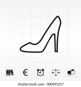 heel shoes icon 