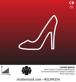 heel shoes icon 