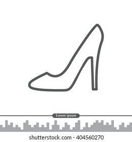 heel shoes icon 