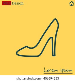 heel shoes icon 