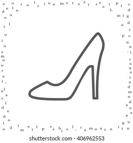heel shoes icon 