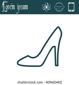 heel shoes icon 