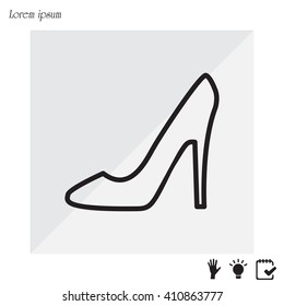 heel shoes icon 