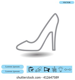 heel shoes icon 