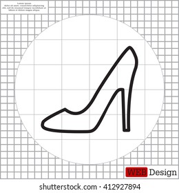 heel shoes icon 