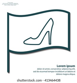 heel shoes icon 