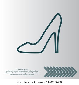 heel shoes icon 