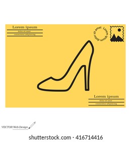 heel shoes icon 