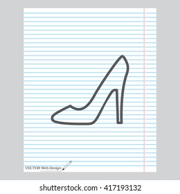 heel shoes icon 