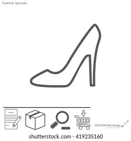 heel shoes icon 