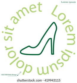 heel shoes icon 