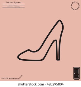 heel shoes icon 
