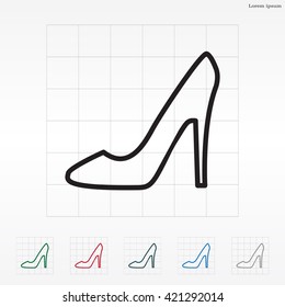 heel shoes icon 