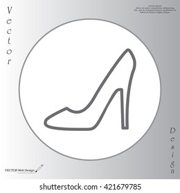 heel shoes icon 