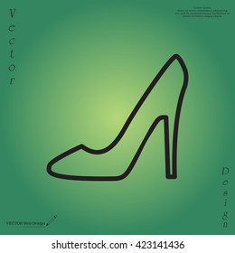 heel shoes icon 