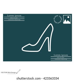 heel shoes icon 