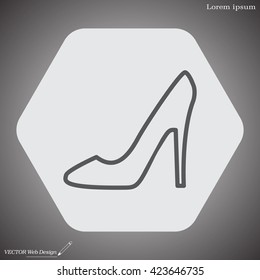 heel shoes icon 
