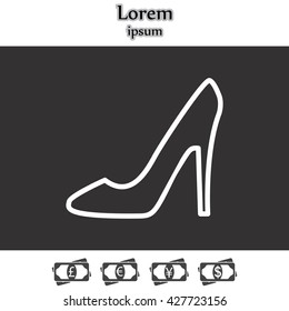 heel shoes icon 