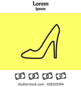 heel shoes icon 