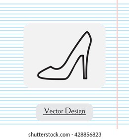 heel shoes icon 