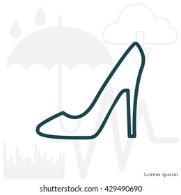 heel shoes icon 