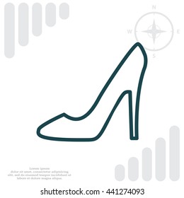heel shoes icon 
