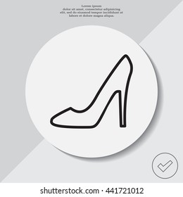 heel shoes icon 