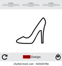 heel shoes icon 