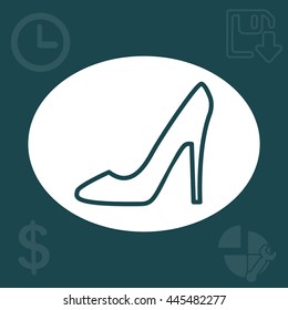 heel shoes icon 