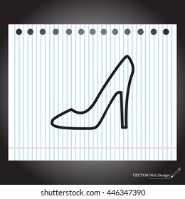 heel shoes icon 