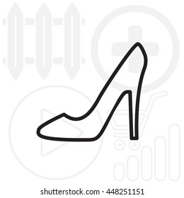 heel shoes icon 