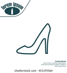 heel shoes icon 