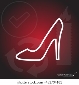 heel shoes icon 