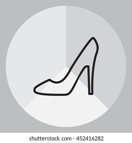 heel shoes icon 