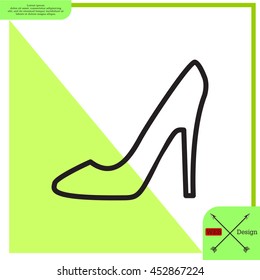 heel shoes icon 