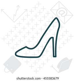 heel shoes icon 