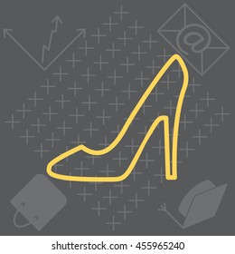 heel shoes icon 