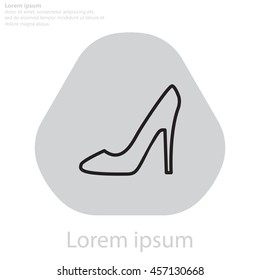 heel shoes icon 