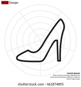heel shoes icon 