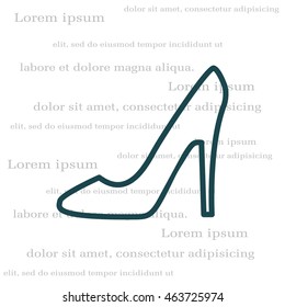 heel shoes icon 