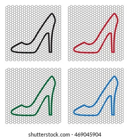 heel shoes icon 