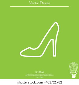 heel shoes icon 