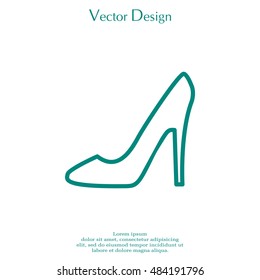 heel shoes icon 