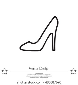 heel shoes icon 