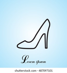 heel shoes icon 