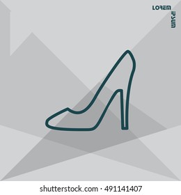 heel shoes icon 