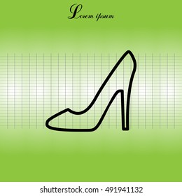 heel shoes icon 