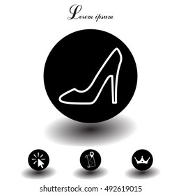 heel shoes icon 